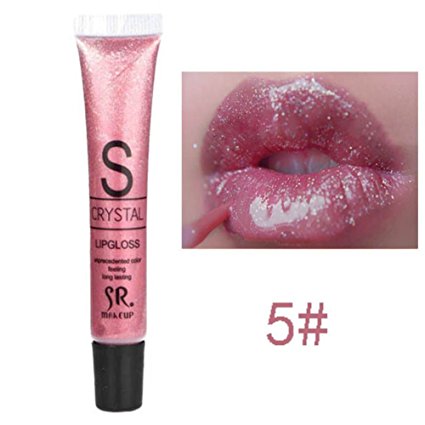 Shouhengda Liquid Lipstick Shiny Waterproof Long-Lasting Pigmented Lip Gloss Vivid Color