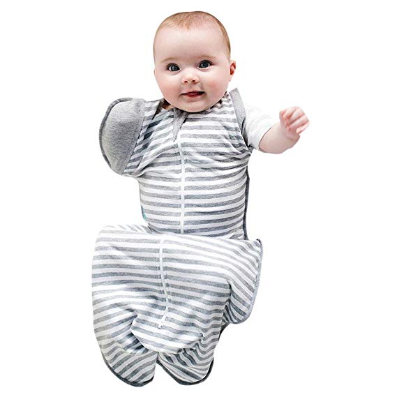 Palarn Stylish Toddler Sleeping Bag, Newborn Infant Baby Striped Blanket Sleeping Wrap Zipper Swaddle