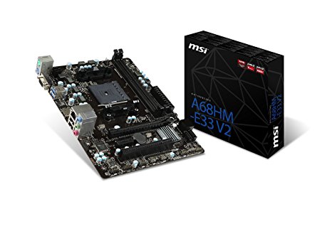 MSI AMD FM2  A68H DDR3 SATA 6Gb/s USB 3.0 HDMI Micro ATX  Motherboard (A68HM-E33 V2)