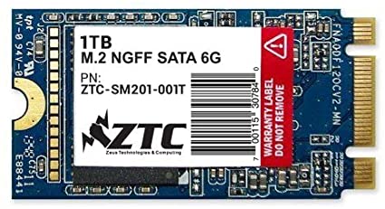 ZTC 1TB Armor 42mm M.2 NGFF 6G SSD Solid State Drive. Model ZTC-SM201-001TG