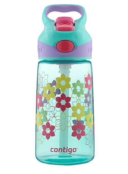 Contigo AUTOSPOUT Straw Striker Kids Water Bottle, 14oz, Ultramarine