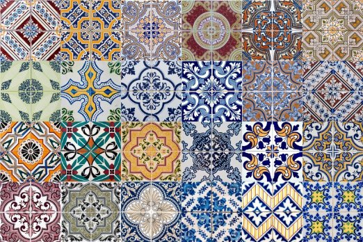 Tile Stickers 24 PC Set Authentic Traditional Talavera Tiles Stickers Bathroom & Kitchen Tile Decals Easy to Apply Just Peel and Stick Home Decor 6x6 Inch (Kitchen Decals HA2)