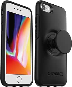 OtterBox   Pop Symmetry Series Case for iPhone SE (2020), iPhone 8, iPhone 7 (NOT Plus) Retail Packaging - Black