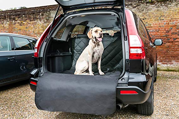 Bishopstone Pets Car Boot Liner With Extra Long Bumper Flap For Dogs Luxury Quilted Waterproof Trunk Cover Protects Your Upholstery