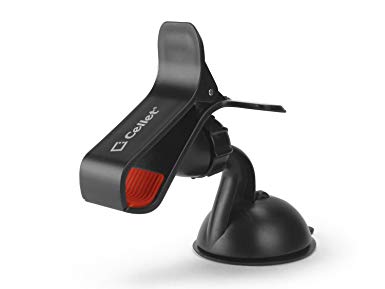 Cellet Dashboard/Windshield Car Mount Holder with Sticky Pad for Phones up to 3.8 Inches Wide, Black