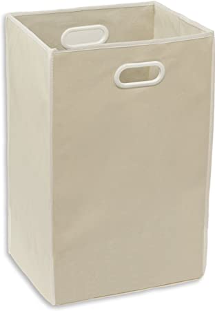 Simple Houseware Foldable Closet Laundry Hamper Basket, Beige