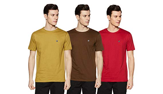 Symbol Amazon Brand Men's Cotton Round Neck T-Shirt (Pack of 3)