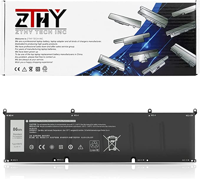 ZTHY 86Wh 69KF2 Battery Replacement for Dell G7 15 7500 G15 5510 5511 5515 5520 5521 XPS 15 9500 9510 9520 Precision 5550 5560 5570 Alienware M15 R3 R4 M17 R3 R4 Inspiron 7510 7610 7620 P87F P91F P45E