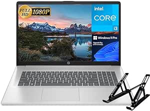 HP 2024 Newest Business Laptop, 17.3" FHD Display, Intel Core i3-N305 (8-core), 32GB DDR4 RAM, 2TB SSD, Bluetooth, Wi-Fi 6, Windows 11 Pro, with Laptop Stand