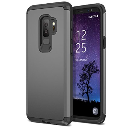 Trianium Protanium Galaxy S9 Plus Case with GXD Impact Gel Cushion and Reinforced Hard Bumper Frame [Premium Protection] Heavy Duty Covers For Samsung Galaxy S 9 Plus (2018) Phone - Gunmetal