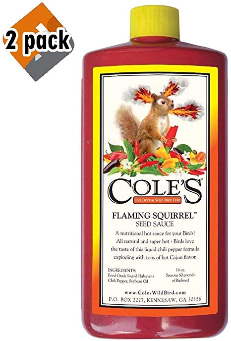 Cole's FS16 Flaming Squirrel Seed Sauce, 16-Ounce - 2 Pack