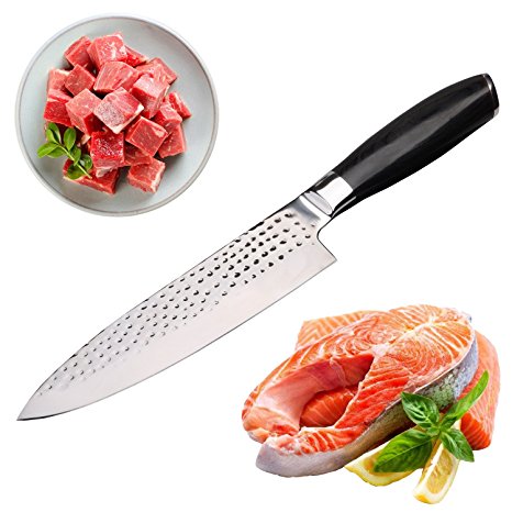 Professional 8-inch Chef's Knife Sharp Stainless Steel Blade with Ergonomic and Well Balanced Handle, Multi-purpose Use for Chopping, Slicing, Dicing and Mincing, Prime Gift Box