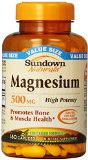 Sundown Naturals Magnesium 500 Mg Caplets Value Size 180 Count