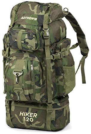 Adtrek 120L Hiker Backpack Extra Large Hiking/Camping Luggage Rucksack