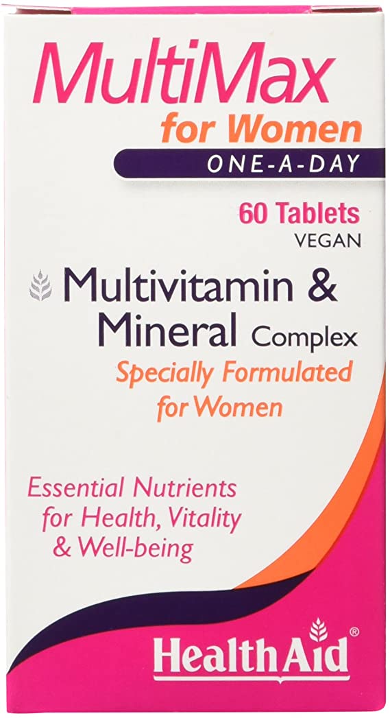 HealthAid Multi-Max for Women Multivitamins and Minerals, 60 Vegan Tablets