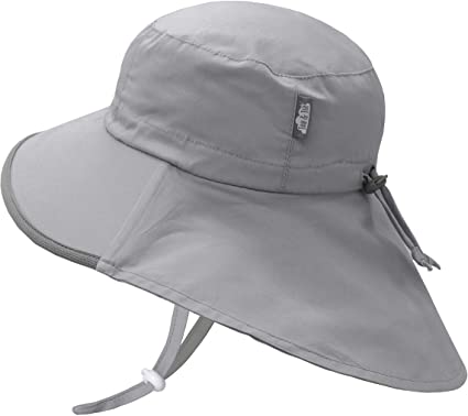 JAN & JUL GRO-with-Me Cotton Adventure Hat | 50  UPF Adjustable Toddler Sun Hat for Baby and Kids