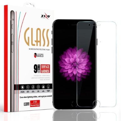 Zizo Glass Screen Protector For iPhone 6 and iPhone 6s Anti-Scratch 9H 033 MM Thickness Tempered Glass Screen Protector