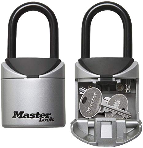 MASTER LOCK Mini Portable Key Safe [XS Size] - 5406EURD - Key Lock Box with Shackle