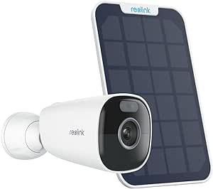 REOLINK Argus Eco Pro, Solar Security Camera, Wireless Outdoor Camera, Adjustable Solar Panel, 5MP 2K  Resolution, Color Night Vision, 2.4/5 GHz Wi-Fi, Continuous Power, No Monthly Fee