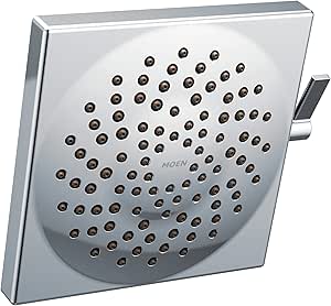 Moen S6345EP Velocity Eco-Performance Two-Function 8-1/2" Diameter Spray Rainshower Showerhead, Chrome