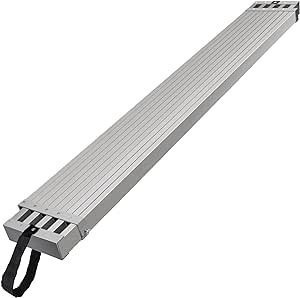 VEVOR Telescoping Plank, 6-9FT Aluminum Work Plank, 500lbs Capacity Aluminum Extension Plank, 12.5 inch Width, Aluminum Scaffolding Plank with Skid-Proof Platform Scaffold Ladder Accessory