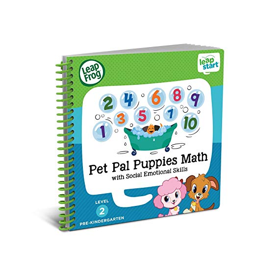 LeapFrog LeapStart Pre-Kindergarten Activity Book: Pet Pal Puppies Math and Social Emotional Skills