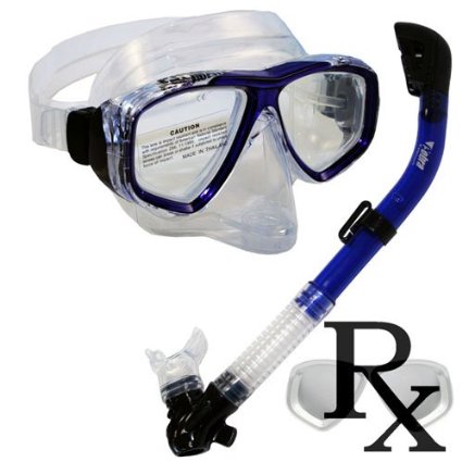 Prescription Purge Mask Dry Snorkel Snorkeling Scuba Diving Combo Set /SCS0005