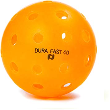 Dura Fast 40 Pickleballs | Outdoor pickleball balls | Orange| Pack of 6 | USAPA Approved and Sanctioned for Tournament Play, Professional Perfomance