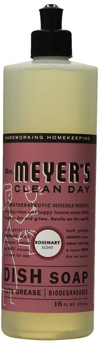 Mrs. Meyer's Liquid Dish Soap, Rosemary, 16 Fluid Ounce