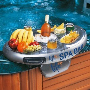 Life Floating Spa Bar Inflatable Hot Tub Side Tray for Drinks and Snacks