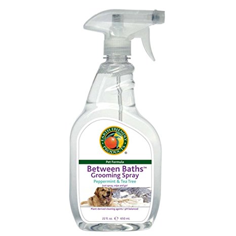 Earth Friendly Products Between Baths Grooming Spray, Peppermint & Tea Tree Pet Formula