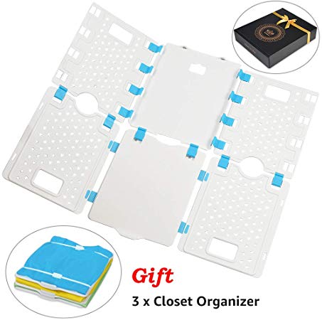 BoxLegend v4 Shirt Folding Board t Shirts Clothes Folder Durable Plastic Laundry folders Folding Boards flipfold (Upgrade-V4)