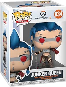 Funko POP! Games: Overwatch 2- Junker Queen - Vinyl-Sammelfigur - Geschenkidee - Offizielle Handelswaren - Spielzeug Für Kinder und Erwachsene - Video Games Fans - Modellfigur Für Sammler und Display