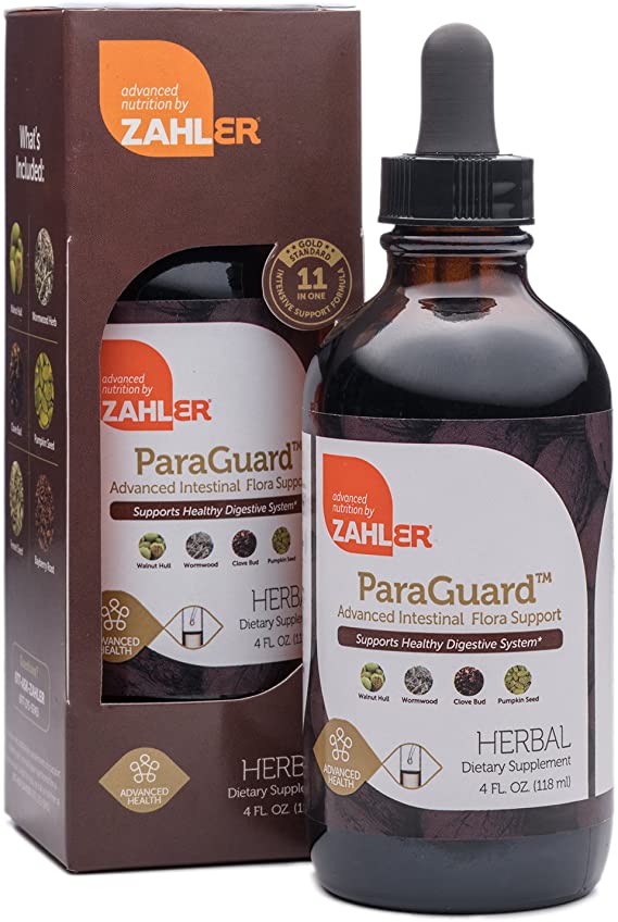 Zahler ParaGuard, Advanced Intestinal Support for Humans, Contains Wormwood, Certified Kosher, 4OZ
