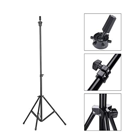 Abody Wig Stand Adjustable Tripod Stand Holder for Hairdressing Training Head Mannequin Head with Carry Bag