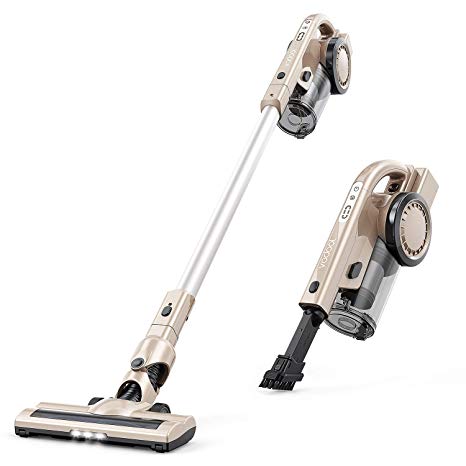 Vacuum Cleaner, 2 in 1 Cordless Vacuum Cleaner, Lightweight Handheld Stick Vacuum with LED Light, 2-speed Power Suction, 22.2 V 2200 mAh Up to 40 Minutes, for Home Pet Hair and Car Cleaning