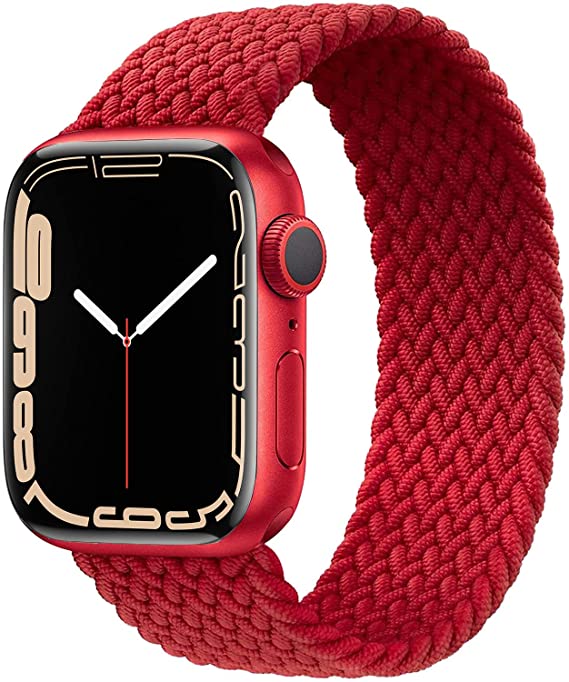 GBPOOT Sport Watch Bands Compatible With Braided Solo Loop Apple Watch Band 38mm 40mm 41mm 42mm 44mm 45mm,Soft Stretchy Braided Wristband for Iwatch Series 1/2/3/4/5/6/SE