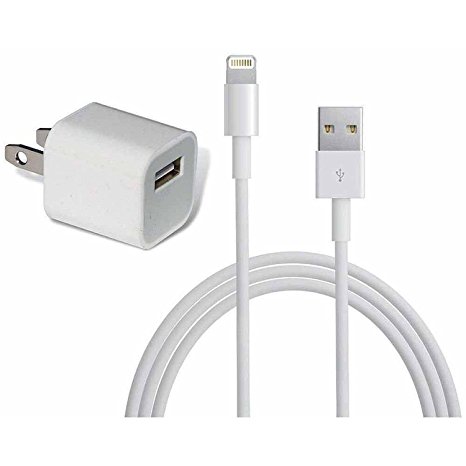 Apple 5W USB Power Adapter plus 1m Lightning Cable for iPhone 5/5c/5s/6/6 Plus (Certified Refurbished)