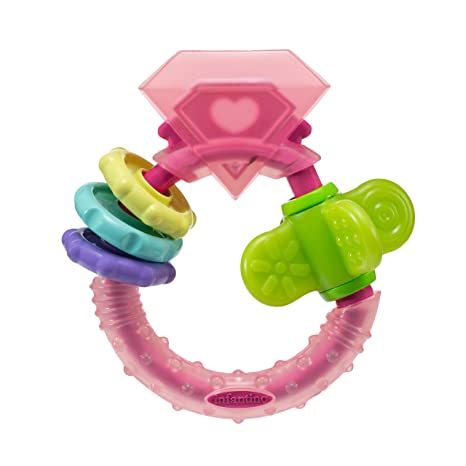 Infantino Sparkle Chew & Play Ring Teether