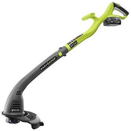 Ryobi ZRP2030 10in 18V Li-Ion Cordless Electric String Weed Grass Trimmer Edger Kit with Battery and Charger (Renewed)