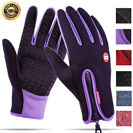 Cycling Touchscreen Gloves Winter Warm Waterproof Bike Gloves Outdoor Sports Running Climbing Skiing for Men Women