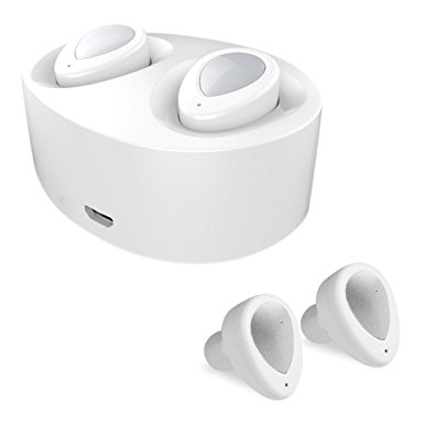 Mini Bluetooth Earbuds Earphone,Ounice Mini TWS Twins True Wireless Bluetooth 4.1 Sport Earbuds Headset Stereo Headphone In-Ear Earpiece (White)