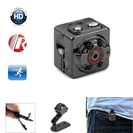 Portable Mini Spy Hidden Camera- 1080P HD Camera Video Recorder Security Camera with Night Vision,Motion Detection,Indoor/Outdoor Use