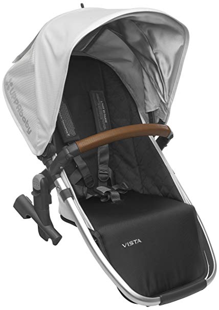 2018 UPPAbaby Vista RumbleSeat - Loic (White/Silver/Saddle Leather)