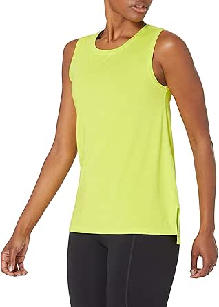 Amazon Essentials Women's Soft Cotton Standard-Fit Yoga Tank (Available in Plus Size) (Previously Core 10)