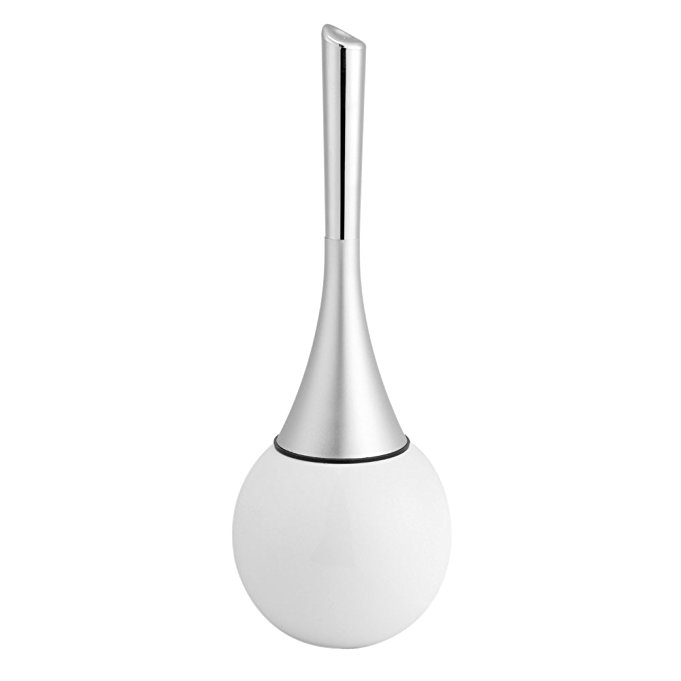 TOPINCN Toilet Bowl Brush and Holder, Creative Toilet Cleaning Brush Set with Stainless Steel Base