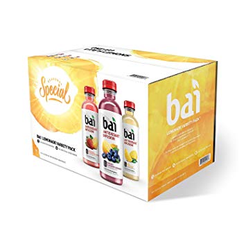 Bai Lemonade Antioxidant Infused Variety Pack (18 fl. oz. bottles, 15 pk.)