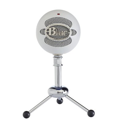 Blue Microphones Snowball Omnidirectional/Cardioid USB Microphone - White