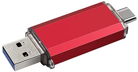 USB Drive 256GB for Android Phone Memory Stick for USB C Android Phone Photo Stick USB 3.0 Thumb Drive for USB-C Smartphones, New MacBook & Tablets,Samsung Galaxy S8, S8 Plus(256GB-Red)