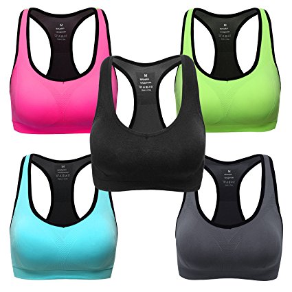 Mirity Women Racerback Sports Bras - High Impact Workout Gym Activewear Bra